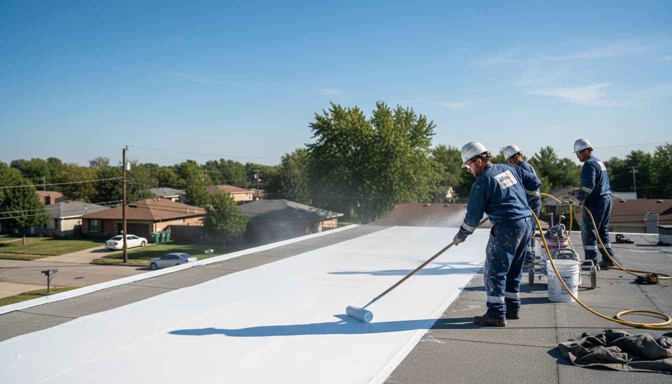 Commercial roof coating in Urbana, IA near me